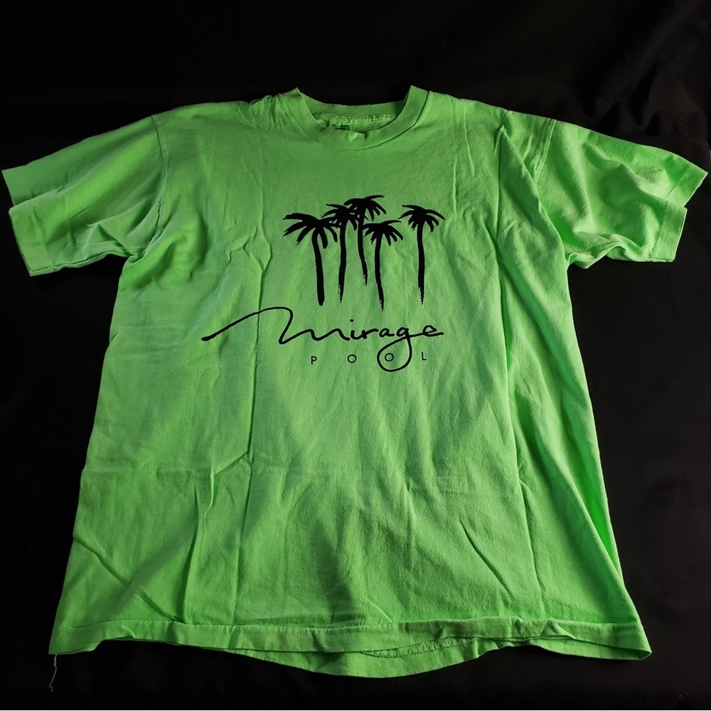 Mirago Pool Green Single Stitch Short Sleeve Cotton T-Shirt‎ Unisex XL